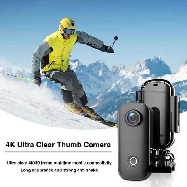 C100Thumb Camera C100Plus SJCAM Pocket Body Camera 4K Waterproof Mini Action Cam for Sportsriding T260521