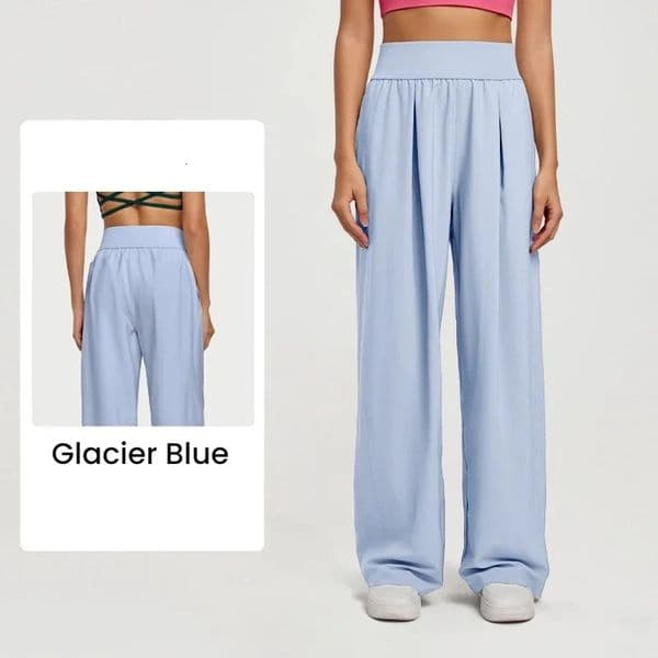 Women pants Wide Leg High Waist Loose Trousers Summer Casual Yoga Pants Draping Breathable Gym Lounge Woman clothing 260521