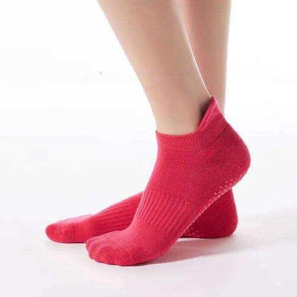 Professional Non-Slip Yoga Women Sports Breathable Pilates Cotton Ballet Heel Protector Dance Socks Slippers 26L0521