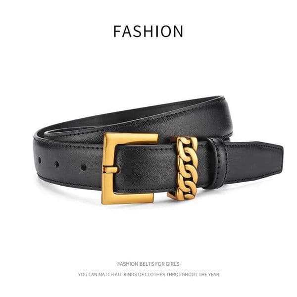 Factory Direct Belt for Women High-end Soft Fashion Versatile Genuine Leather Pin Buckle Belt Decorative Jeans Belt for Women L260520