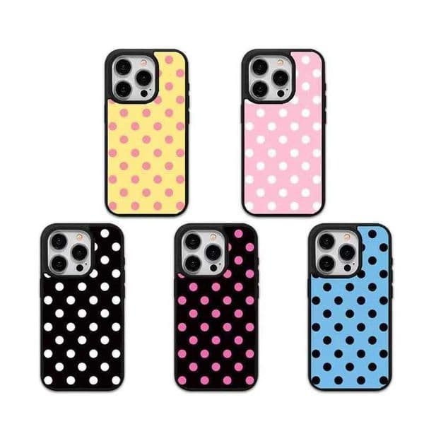Minimalist Colorful Polka Dots Phone Case For iPhone 17 Air 16e 16 Pro Max 15 14 Plus 13 12 11 Shockproof Silicone Back Cover Z260521