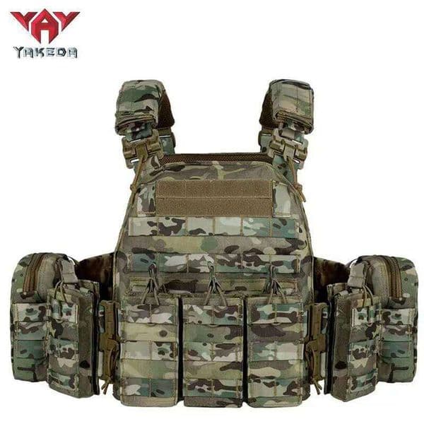 YAKEDA Release Breathable Tactical Multifunctional Camouflage Outdoor Quick Drying and Wear-resistant Training Vest 26W0521