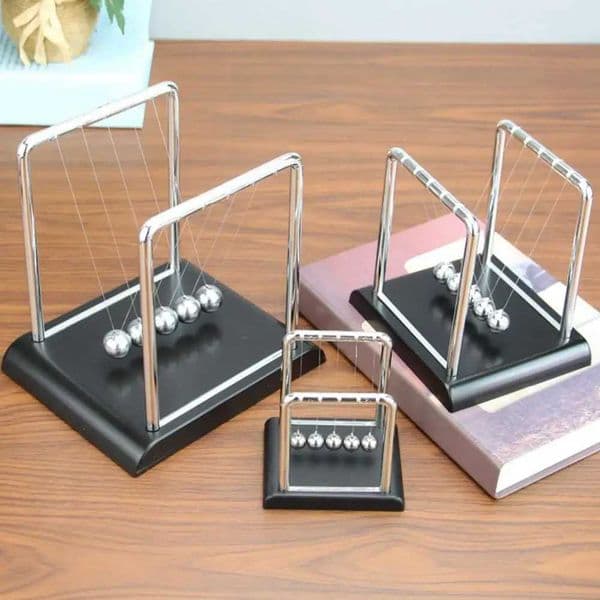 Newtons Cradle Steel Balance Ball School Teaching Supplies Physics Science Pendulum Desk Toy Kinetic Motion Toy Home Decoration L260521