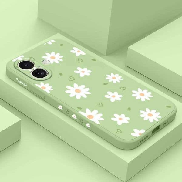 Tender Daisy Phone Case For iPhone 17 Air 16 15 14 13 12 11 X XR XS Plus Pro Max Mini Silicone Cover Z260521