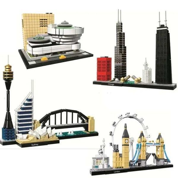 Architettura Paris Dubai London Sydney Chicago Shanghai 21044 21034 21052 21047 21028 21051 21039 21035 21043 21033 Blocks KitJ260521