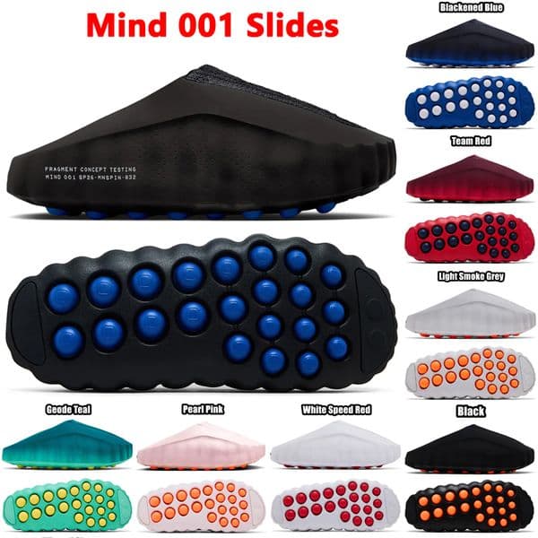 Designer slides mind 001 slippers mind 002 Sandals soft Rubber Tech Comfort Light Bone White Speed Red Black Grey Mineral Slate Mens Womens mind001 Summer Beach slide