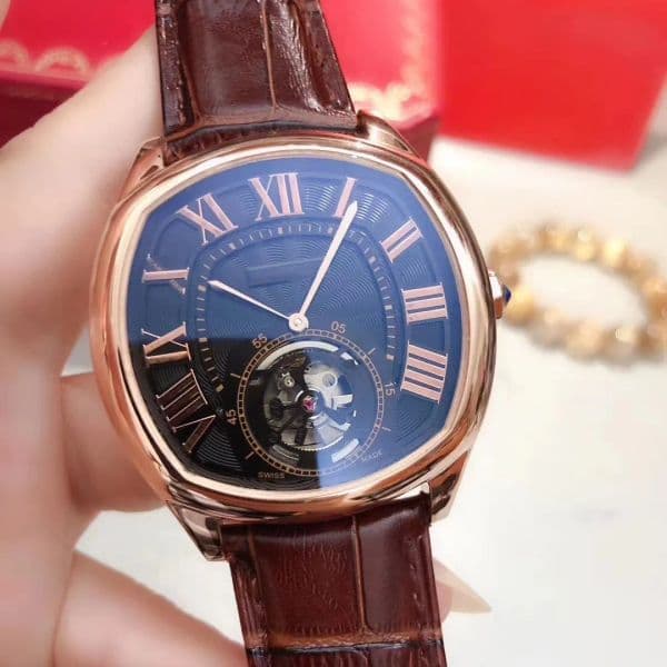 Designer men's 41mm automatic mechanical watch with high-quality stainless steel sapphire lenses, fashionable gift