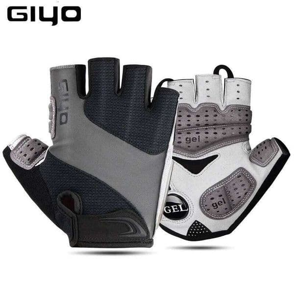 Giyo Breathable Lycra Fabric Unisex Cycling Gloves Road Bike Riding MTB DH Racing Outdoor Mittens Bicycle Half Finger Glove 26W0521