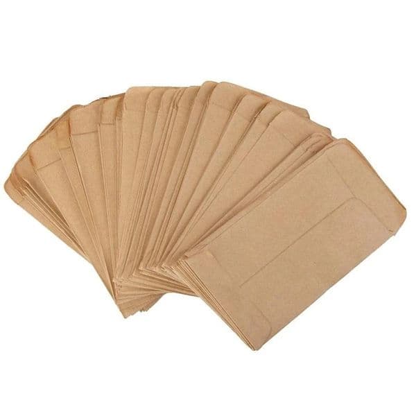 100pcslot 6x10cm Kraft Paper Bag Mini Envelope Gift Candy Bags Snack Baking Seed Package Supplies Wrap Glue Box Wholesale 260521