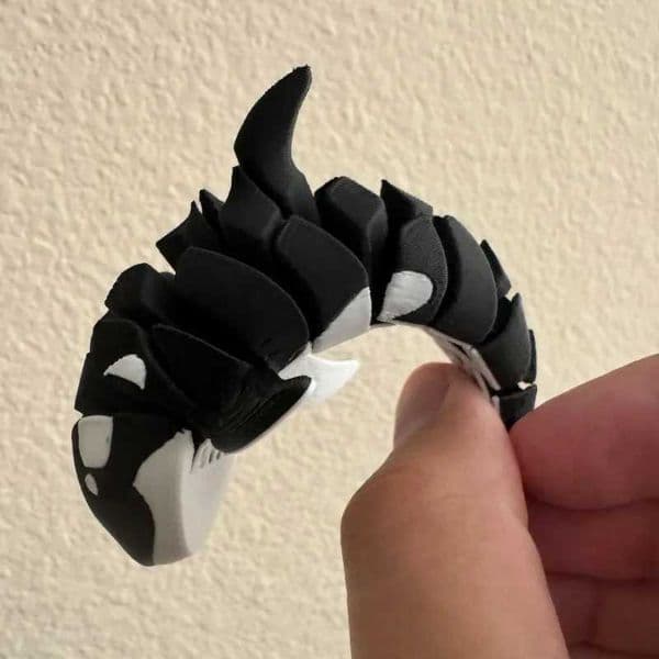 Removable Killer Whale Model Ornaments 3D Printed Black and White Killer Whale Models Creative Desktop Decoration Ornaments L260521