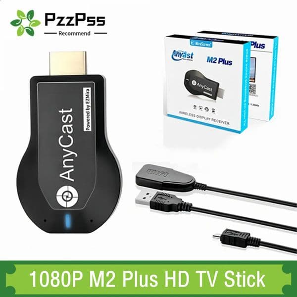 1080P M2 Plus -compatble TV Stick WIFI Display TV Dongle Receiver Anycast DLNA Share Screen For IOS Android Miracast Airplay 260511