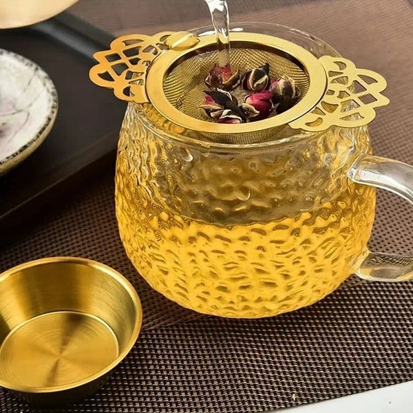 1/2pcs Tea Strainer Double Ear Fine Mesh Stainless Steel Spice Infuser Filter Tea Maker Teaware Kitchen Accessories 260520