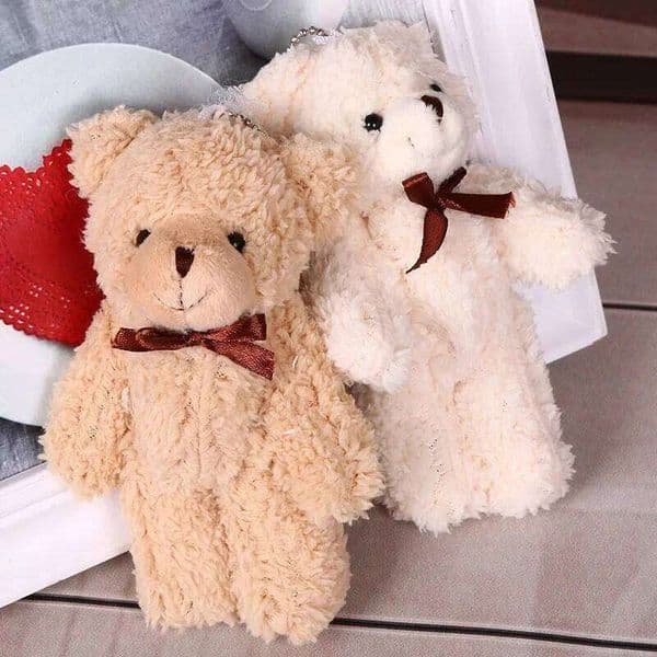 Joint Teddy Bears Brand New High Quality Stuffed Soft Mini 14CM Bear Plush Pendant Christmas Wedding Gifts 26Y0520