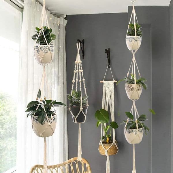 Designer Plant Flowerpot art Planter Pots Planters Holder Rame Hanger Wall Hanging Basket Flower Balcony Decorations Free Shipping 7