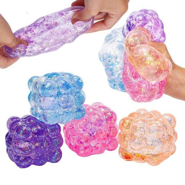 1Pc Three-dimensional Candy Kneading Music Squeeze Toy Cubes Maltose Stress Relief Toy Decompression Simulation Party Gift M260521
