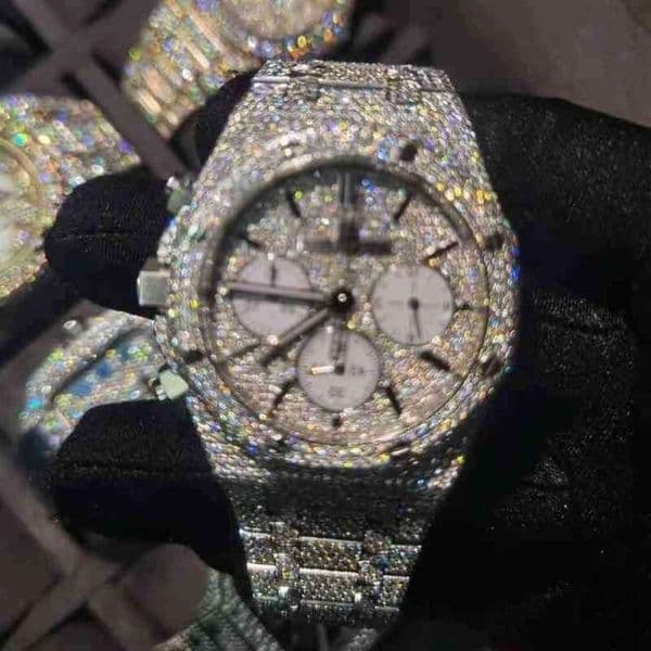 2026 2024Wristwatch 2024 Mosang stone diamond watch customization can pass the tt of mens automatic mechanical movement waterproo12REELGOQI61