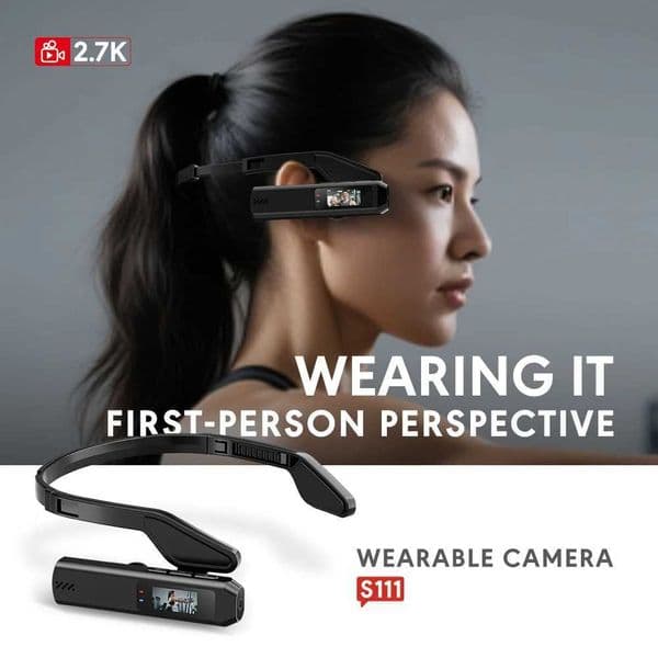 Portable Mini HD 27K/60F /60F Wearable Camera 110Wide Angle Lens WiFi App Video Camcorder Head Mounted Sports Camera T260521