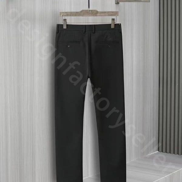 Old Money Men Pants Winter Plus Size Badge Letter Embroidered Straight Casual Pants B1289