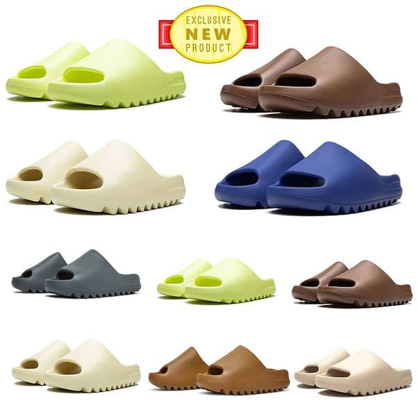 Free Shipping Design Slippers Men Women Onyx Solid Color Sandals Bone Black White Desert Flat Sport Shoes Versatile Shoes Sizes 37-48