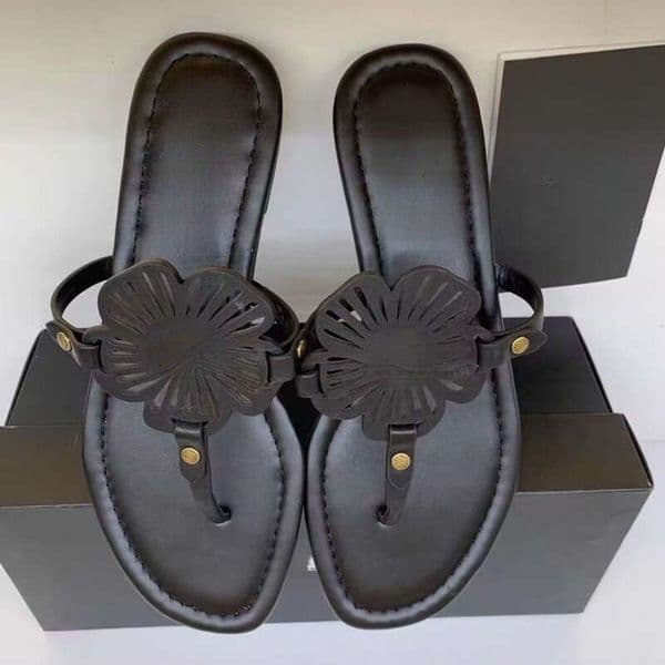 Coaxhs Shoes Designer Couche Flip Flops Flat Flower Thong Sandalsbeach Slippers Comfortable Non Slip Open Toe Slide Sandals For Ladies Wear Vacation Footwear