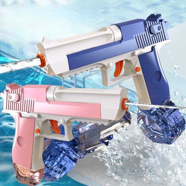 Linkage rehearsal childrens pressing continuous firing water gun toys desert eagles water play water games beach gamesT260521