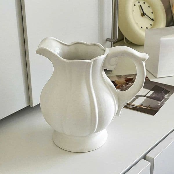Flower Vase Art Vase Birthday Gifts Wedding Centerpieces Nordic with Handle L260521