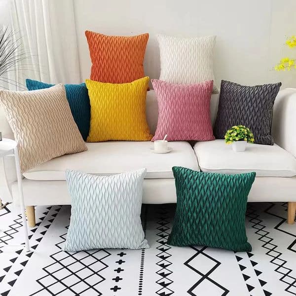 Pillow Case pack of 2 soft and comfortable textured square pillowcases suitable for household 260521