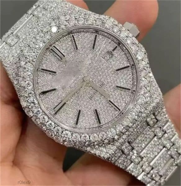 Full Diamond Men Women Designer watch Hip Hop Quartz Watches with Multifunctional Luxury Wristwatches Alloy titanium moissanite Watches41