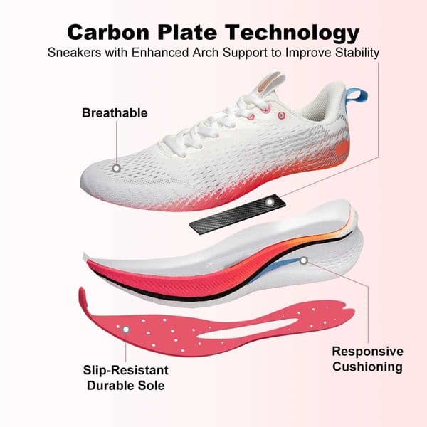 Running Plate Women Shoes CaRBon Outdoor PROfESSional Cushioning Jogging Sneakers FEMaLE Casual BreathabLE Sports Shoes C260601