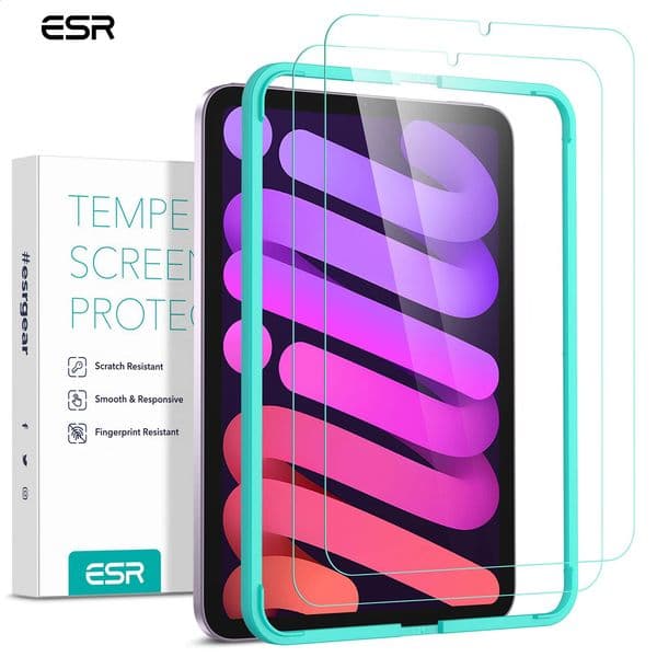 ESR Screen Protector for iPad 11/102025/ Pro 11/129 -Tempered-Glass Film with Frame For Mini 7/6 Air 5/4 260511