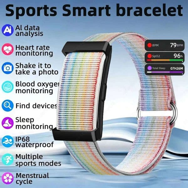 No Screen Watch Men 2026 New Smart Band Women Heart Rate Sleep Smartwatch Waterproof Bracelet Sport Fitness Tracker