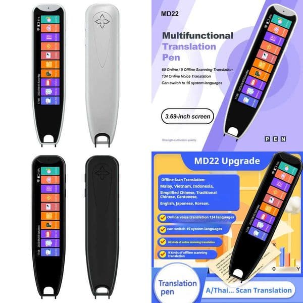 New MD22 Voice Translator Offline Scan Translation Pen 134 Voice Translation 9 OfflineTranslation Business Scanning Reading Pen Z260519