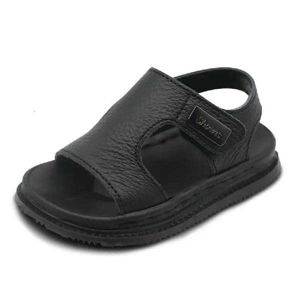 Summer Beach Sandals For Boys Korean Style 2024 Fashion Children Footwear PU Leather Anti-slippery Soft-soled Kids ShoesR260521
