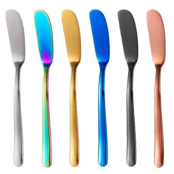 304 Stainless Steel Butter Knife Cheese Jam Cream Spreader Flatware Breakfast Tools 260520