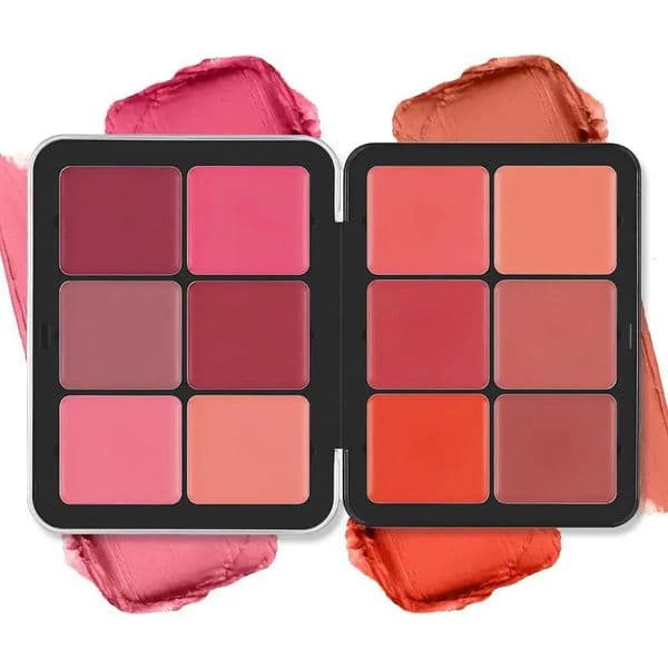 Designer luxe Makeup 12-Color Matte Blush Palette Creamy Y240815 Compact Po