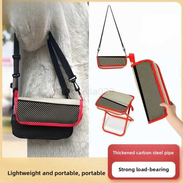 Folding Backpack Stool Portable Small Mazar Satchel Pen Bag Stool Outdoor Folding Chair Ultra Light Fishing High Speed RailR260521