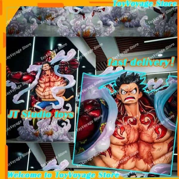 100%Genuine Anime Gear Fourth Luffy Figures 30cm Pvc Model Desk Ornament Statue Collection Gifts In Stock 26Y0521