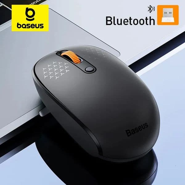 Baseus F01B Mouse Wireless Bluetooth 50 Mouse 1600 DPI Silent Click For Tablet Laptop PC Gaming Accessories 24G Mouse 260521
