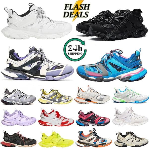 New Arrival Designer Shoes Track 3.0 Men Women Triple white black Sneakers leather trainers sports Jogging Walking Eur 36-45