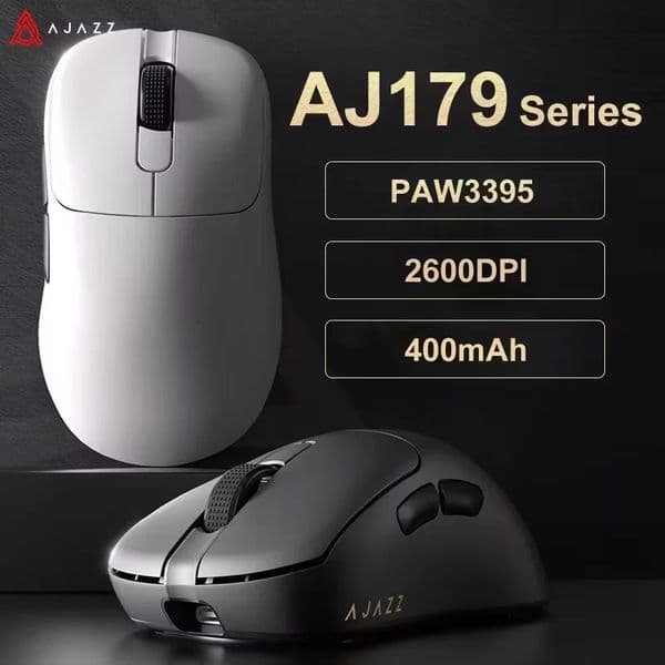 AJAZZ AJ179 PRO PAW3395 Wireless Gaming Mouse with RGB Charging Base 26000DPI Lightweight Ergonomic Mouse for PC Gamer Laptop 260521