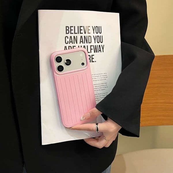 Rimowalugage Phone Case Designer Phone Case Coque Telephone Luxe Luggage Style Suitable For I 17 Pro Max Full Coverage Cover Hard Shockproof Bumper Luxury