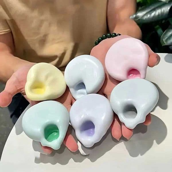 1Pc Squishy Fluid Ice Skin Jelly Ball Squeeze Toy Kids Adult Soft Pinch Pop Fidget Toys Party Gift Novel Entertainment Games M260521