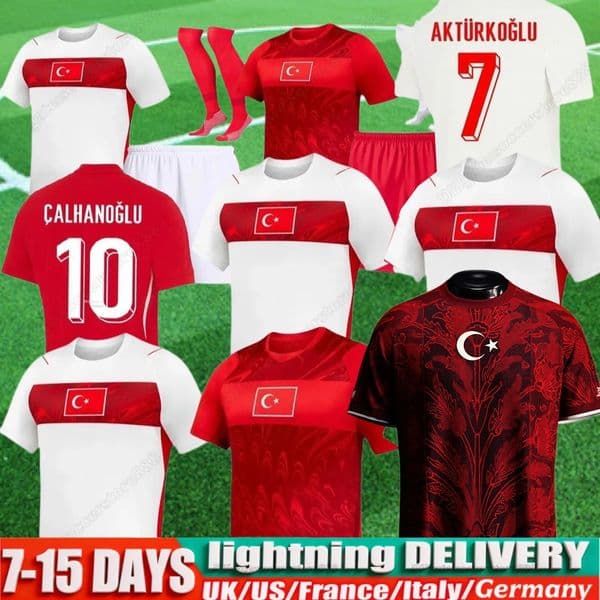 26 27 Turkey YILDIZ Soccer Jerseys 2026 2027 Turkiye Home Away Men kids Players Fans Football Jersey Shirts kit Kit DEMIRAL Kokcu Calhanoglu ARDA GULER