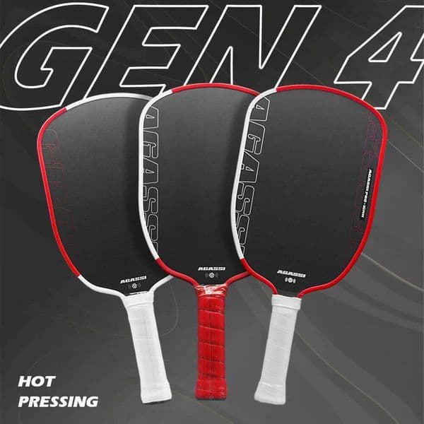 Agassi 16mm 14mm Pickleball Paddle Large Sweet Spot GEN4 TFP Foam Toray T700 Raw Carbon Fiber Surface USAPA UPA-A Apved 26Y0520