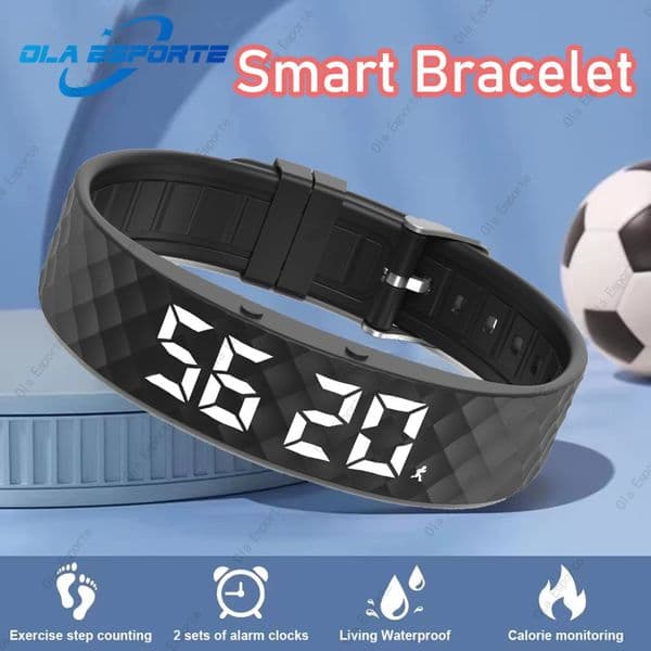 2026 Outdoor Smartwatch Sports Bracelet Vibration Alarm Clock Reminder Sleep Monitoring 24 Hours Pedometer Rechargeable Bracelet 260521