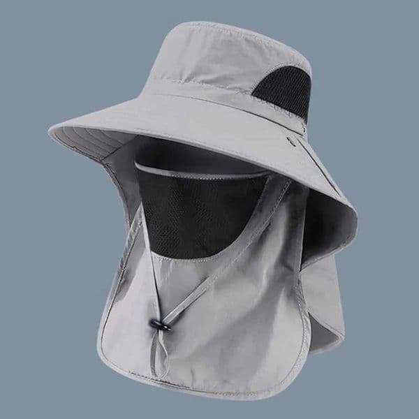 Summer Sun Hats UV Protective Outdoor Hunting Fishing Cap For Men Women Hiking Camping Visor Bucket Hat Neck Flap Fisherman Hat C260521