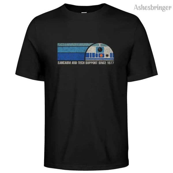 Mens Cotton Providing Sarcasm and Tech Support Since 1977 Graphic T Shirt Street Casual Style Tee for Men and Women H260521
