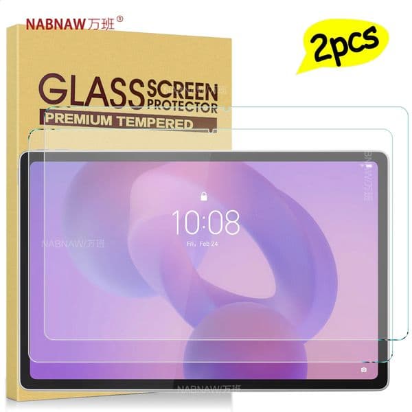 For Idea Tab Plus Full HD Tempered Glass Film Screen Protector On Tab K12 121 Tablet Scratch Proof Cover 2-Pack 260511