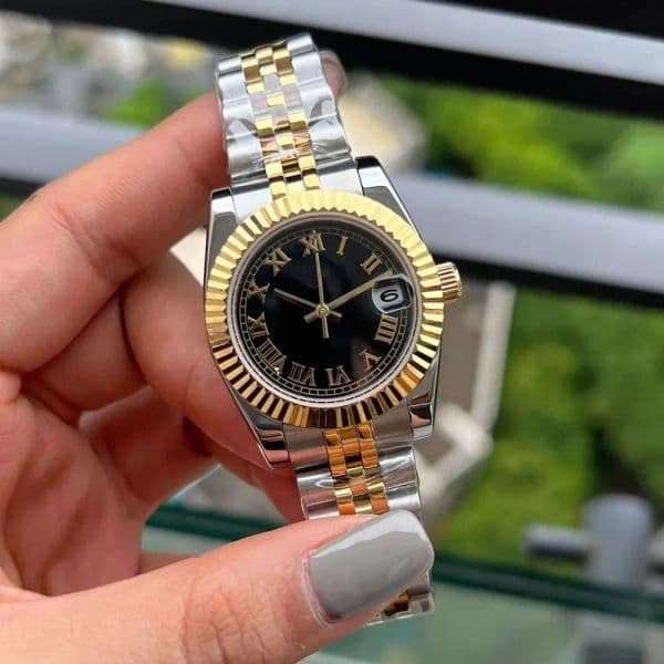 lady's automatic mechanical wristwatch, 28,31,36,mm stainless steel strap, waterproof design, sapphire glass, a luxurious wristwatch gift