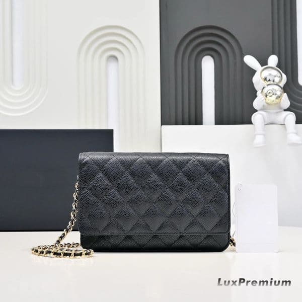 9A 2026 Premium Designer bag woc 19 shoulder bag Luxury bag Lady Trends bag handbag Cross Body Women Flip Cover Woc wallet on Fortune calfskin clutch bag